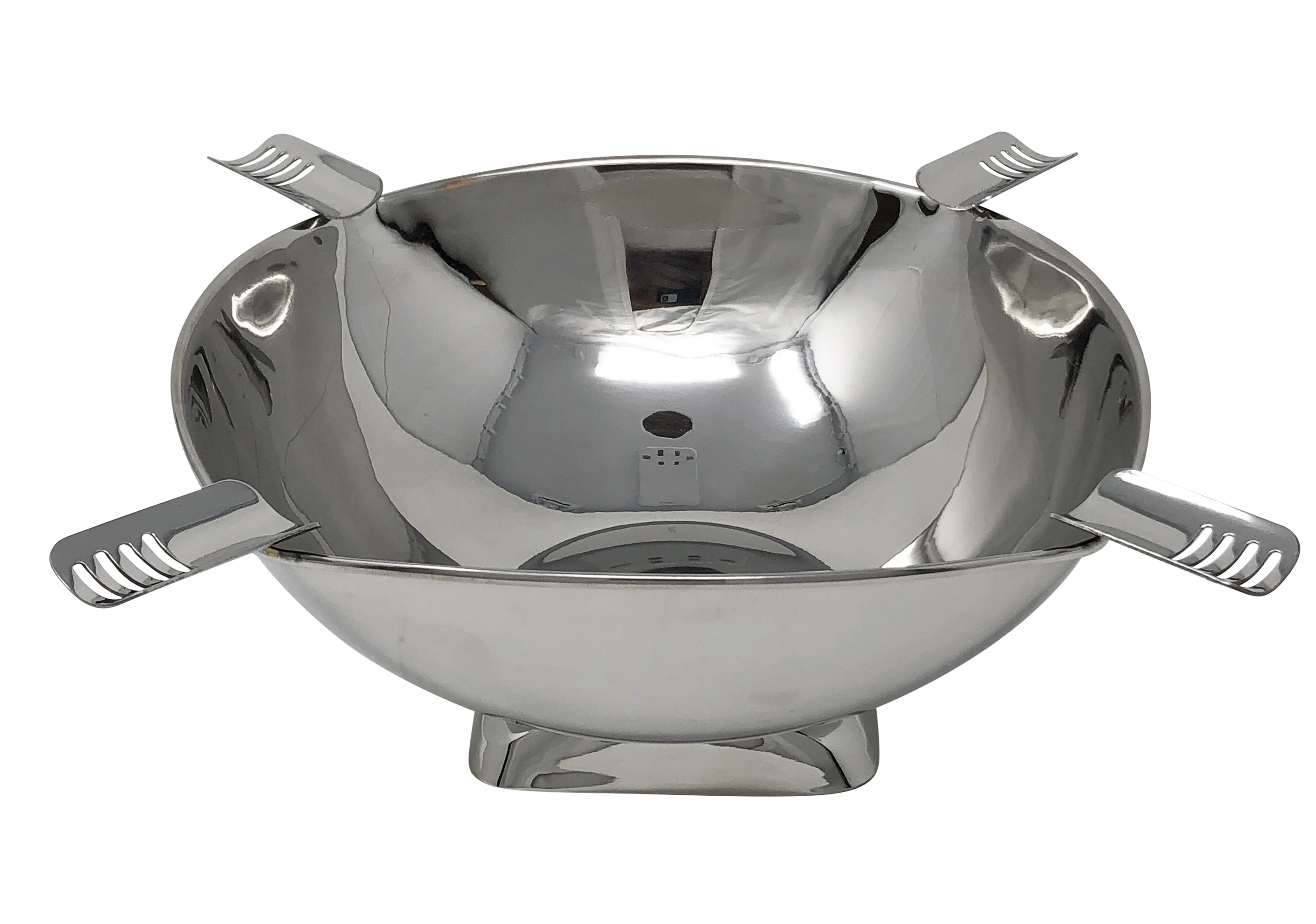 ''Quadrangle Ashtray (Stainless Steel) - Smokin Ash Quadrangle Square Ashtray - Polished (Stainless S