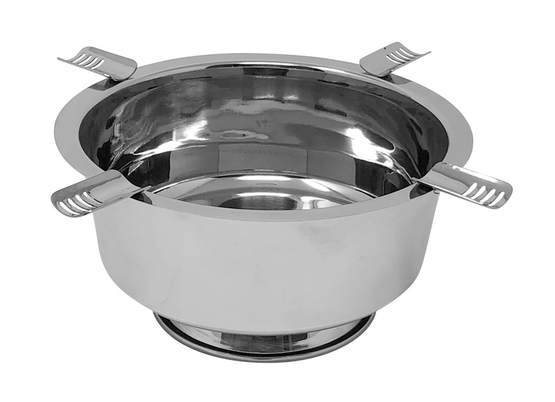 Hartford Ashtray (Stainless Steel) - Smokin' Ash Hartford Desktop Ashtray - Polished Stainless Steel