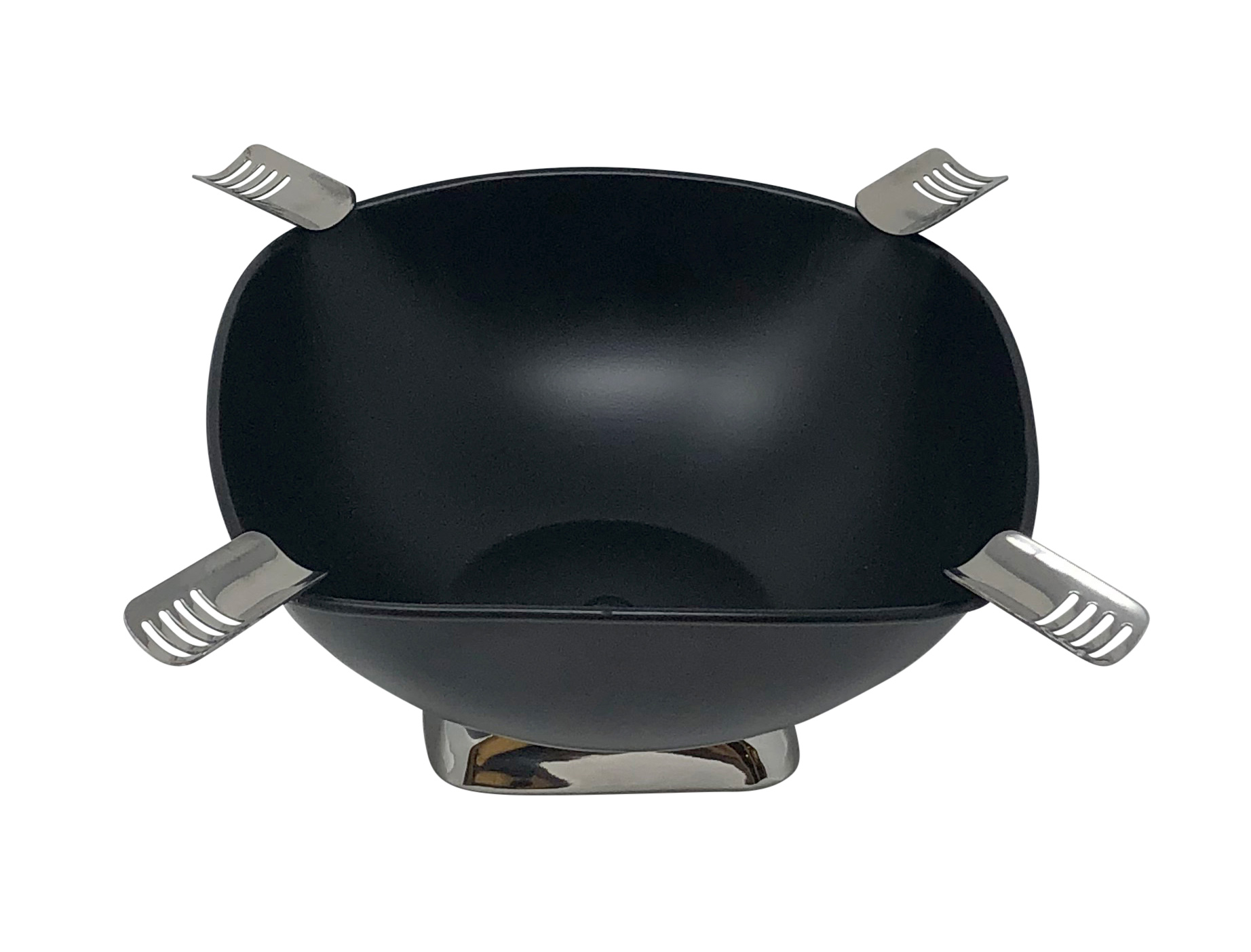 Quadrangle Ashtray (Black Matte) - Smokin Ash Quadrangle Square Ashtray - Powder Coat (Black Matte)