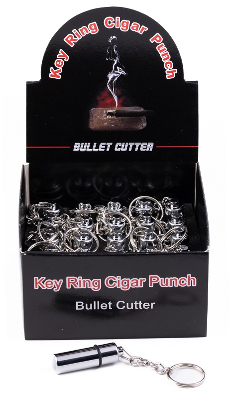 Bullet CUTTER Display (Silver) - Bullet CUTTER Key Chain - Display BOX of 25 - (Silver)