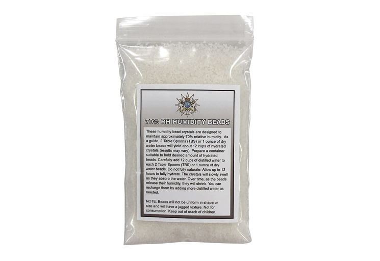 Humidity Beads (4 oz) - 1/4 Lb. BAG of 70% RH Humidity Beads