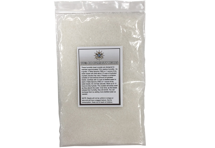 Humidity BEADS (8 oz) - 1/2 Lb. Bag of 70% RH Humidity BEADS