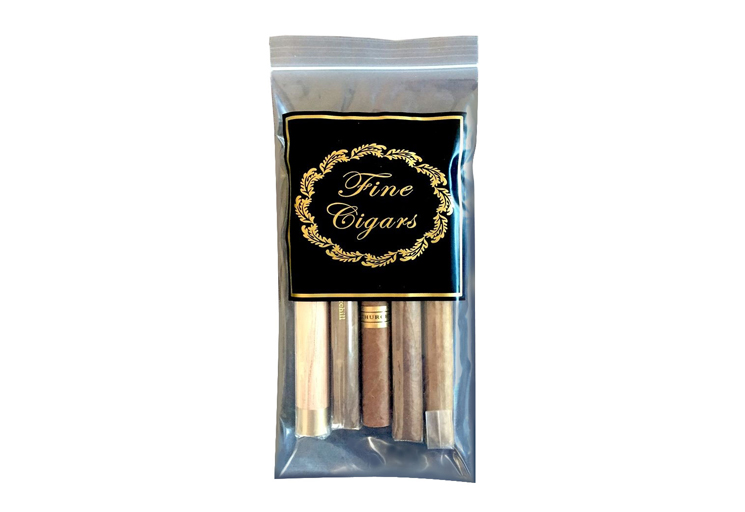 ''Zip Lock Cigar BAGs - ''''Fine Cigars'''' Point-of-Sale Zip Lock Cigar BAGs (5'''' x 10'''')''