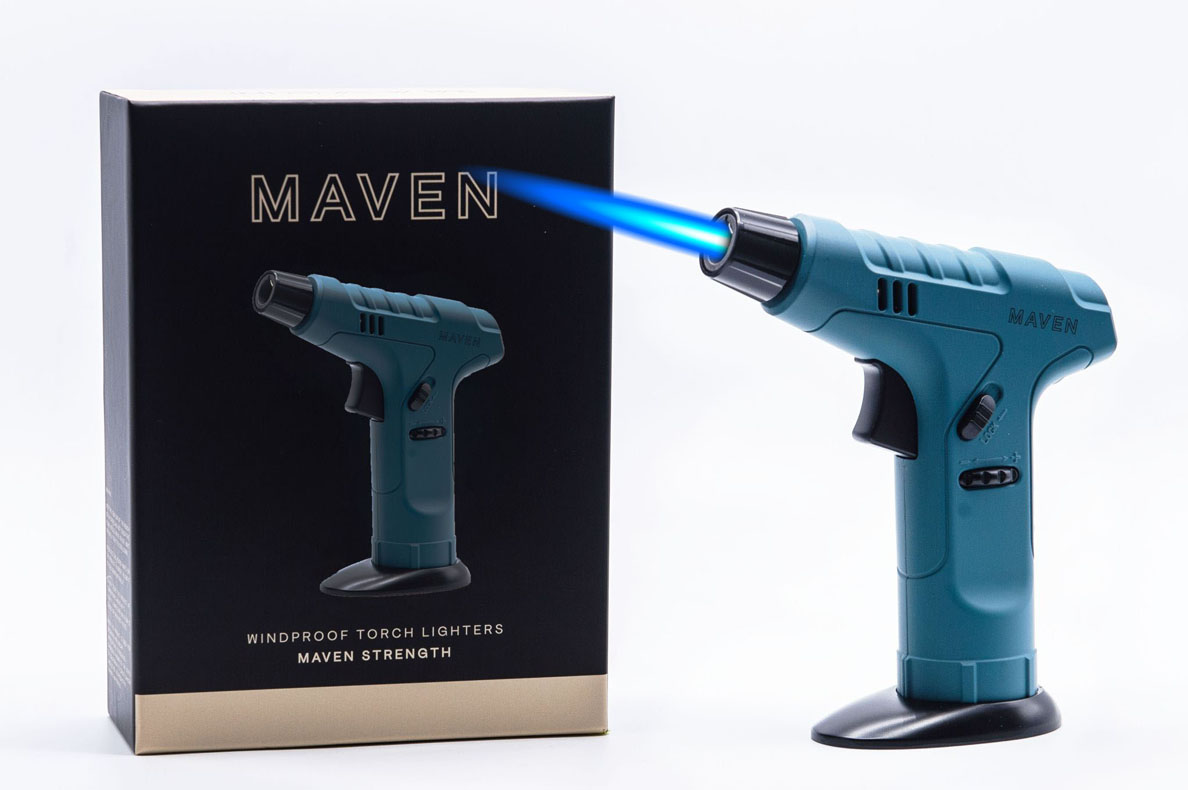 ''Strength Torch (BLUE) - Tabletop Gun Style Super Flame Torch in Gift Box (BLUE)
   ''