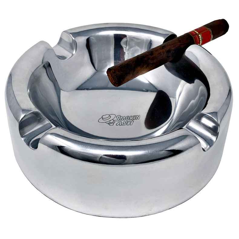 Lexington Ashtray - Lexington 'Smokin Ash' Ashtray  - Polished Cast Aluminum Structure