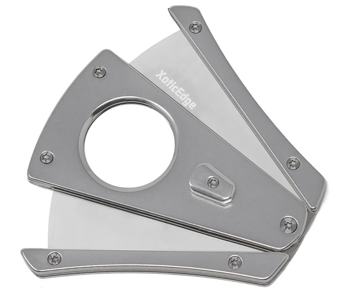 ''XoticEdge XhaleX - High Quality Anodized Aluminum Wing Bladed Guillotine Cutter (Silver) (64 RING)
